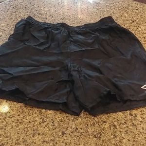 3 XL Children's Black Umbro Soccer shorts